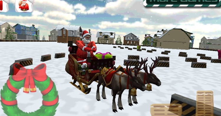 Santa Claus Sleigh Parking 3D