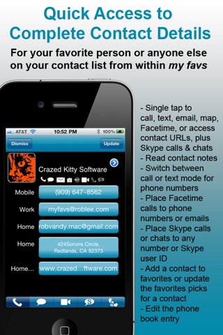 my favs lite Quick Connections for all your Contacts screenshot 2