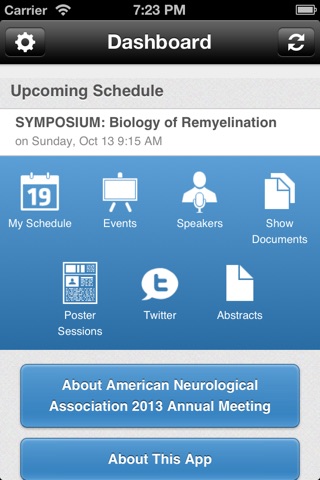 American Neurological Association 2013 Annual Meeting screenshot 2