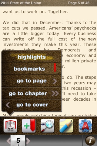 2011 State of the Union Address (DocuApps) screenshot 3