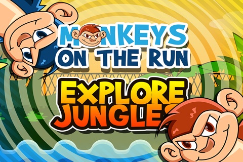 Smily Monkeys on the Run Free : Animal Jungle Running game screenshot 3