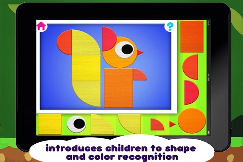 Crea Shape Animal – creative jigsaw puzzle game to learn shapes – app for baby and preschool aged children screenshot 2