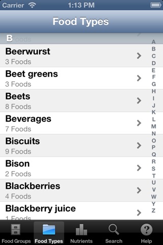 Food Reference screenshot 3