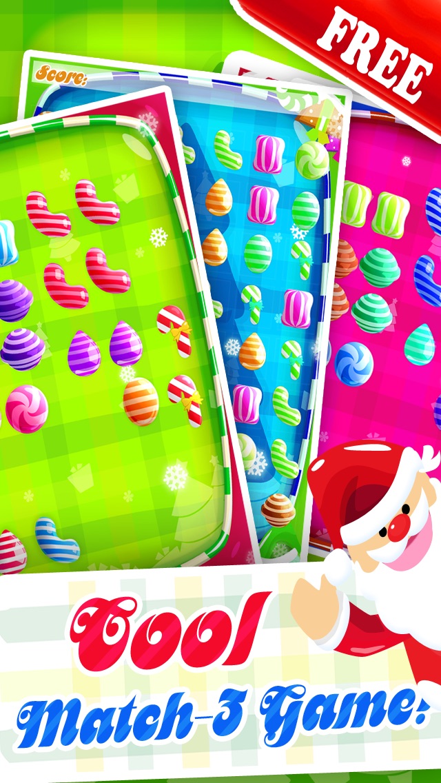 CANDY RUSH CHRISTMAS GAMES - FUN XMAS CANDIES SWAPPING PUZZLE FOR CHILDREN HD FREE 1.0 IOS