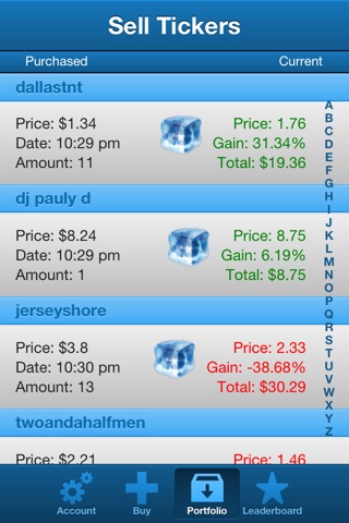 Social Day Trader - Buy and Sell celebrities stocks game screenshot 2