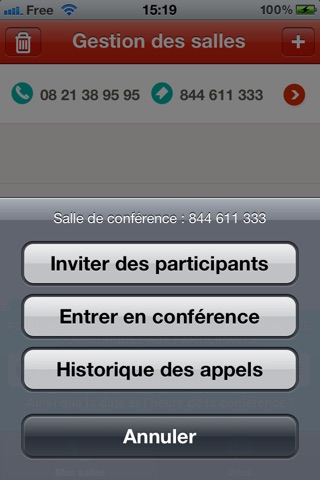 Conférences téléphoniques - Tel4com screenshot 4