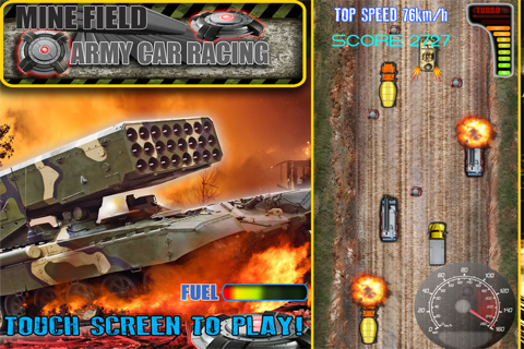 Mine Field Army Car Racing: Free screenshot 2