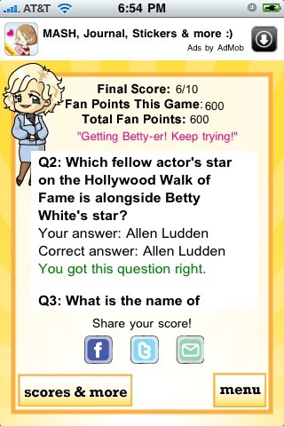 Betty White Quizzle™ screenshot 4