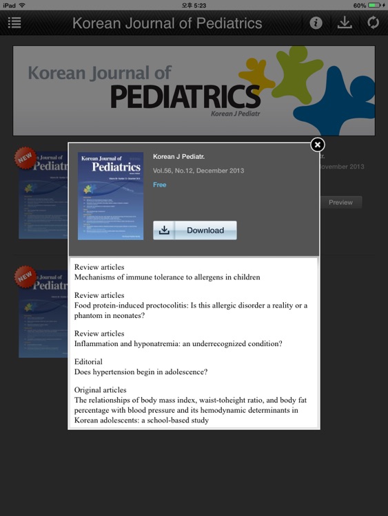 Korean Journal of Pediatrics