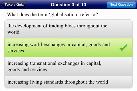 Excel HSC Economics Quick Study screenshot 2
