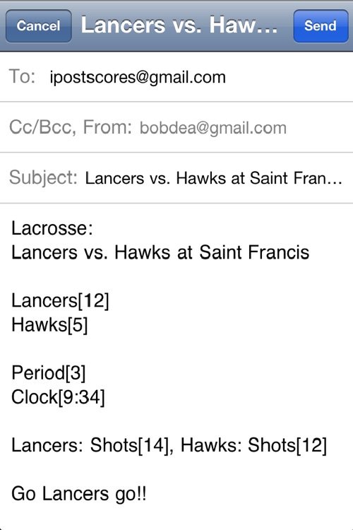 Lacrosse Scoreboard