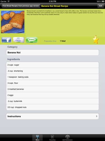 Bread Recipes for iPad screenshot 3