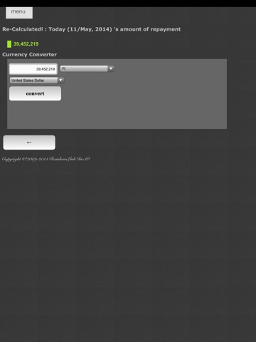 RepayCalc  for iPad screenshot 4