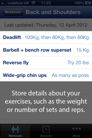 iGym - Workout Tracker screenshot 3