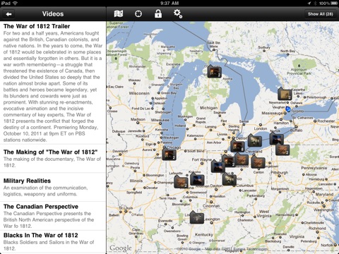 The War of 1812: Guide to Historic Sites for iPad screenshot 2