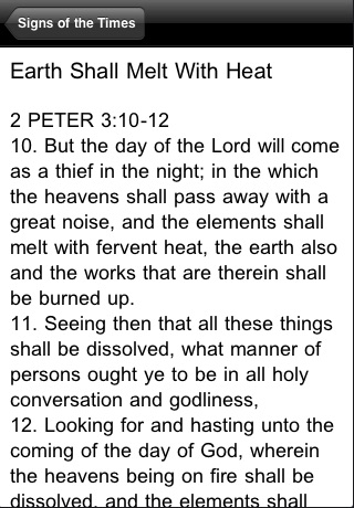 Bible Signs of the Times screenshot 2