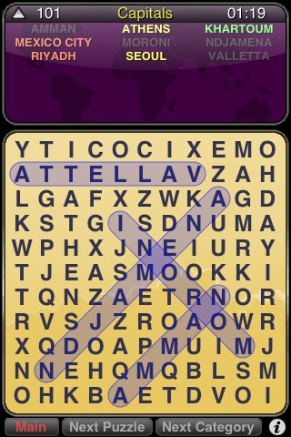 WordSearch Puzzle screenshot1