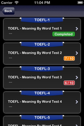 King of English vocabulary test screenshot 2