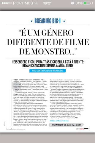 Empire Portugal - A Revista de Cinema Mais Vendida no Mundo screenshot 3
