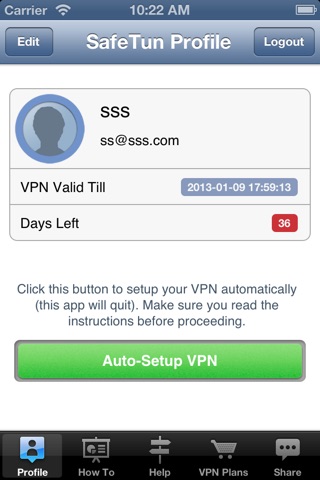 SafeTun VPN screenshot 2