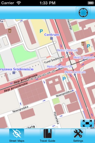 Warsaw (Poland) Street Map Offline