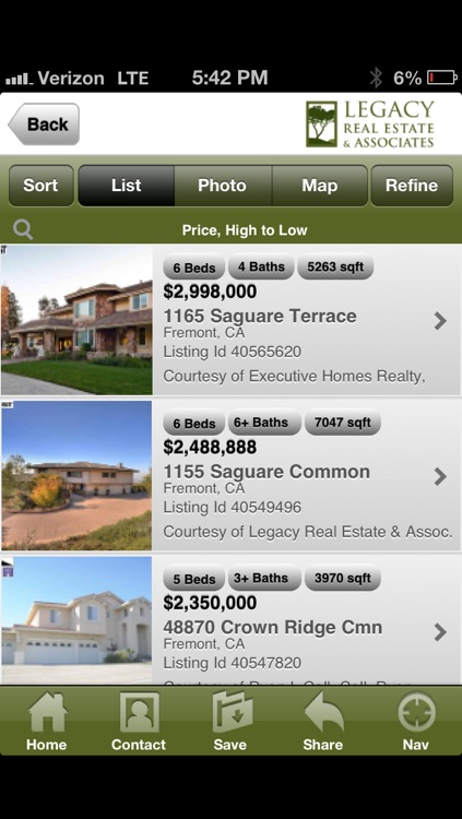 Legacy REA Mobile Real Estate