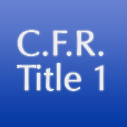 C.F.R. Title 1: General Provisions icon