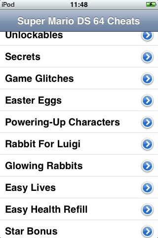 Cheats for Super Mario 64 DS - FREE