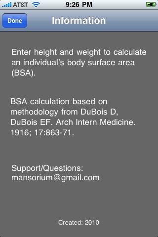 BSA Pocket Calculator