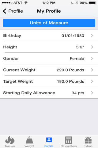Points Calculator With Weight and Excercise Tracker for Weight Loss - Fast Food and Calorie Watchers App by Awesomeappscenter Health & Fitness
