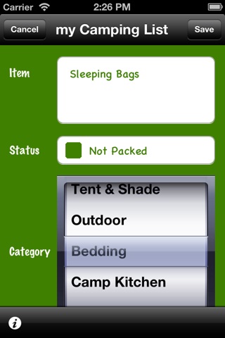 my Camping List screenshot 3