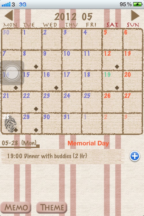 Calendar Memo Lite