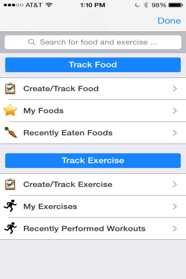 Pts. Calculator With Weight and Exercise Tracker for Weight Loss - Fast Food and Calorie Watchers Diary App by Awesomeappscenter screenshot 2