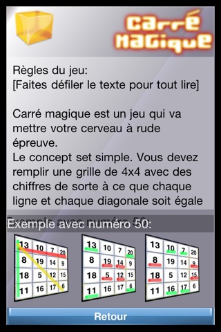 Carré Magique Free screenshot 3