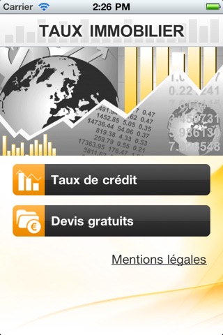 Taux immobilier screenshot 3