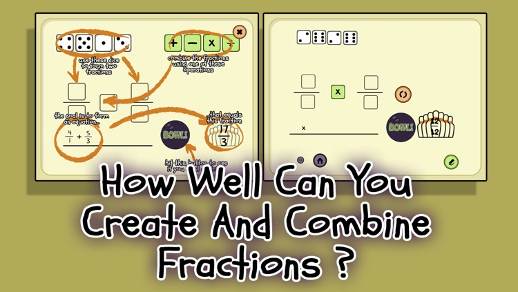4 Dice a Fractions Game