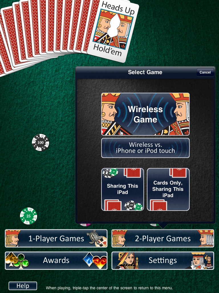 Heads Up: Holdem HD (1-on-1 Poker) screenshot 2