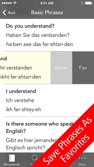 SpeakEasy German Lite ~ Free Travel Phrases with Voice and P(圖5)-速報App