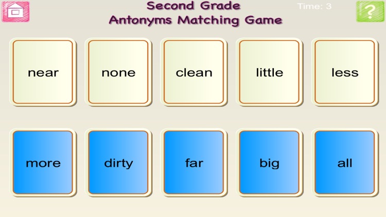 First Grade and Second Grade Antonyms and Synonyms screenshot-3