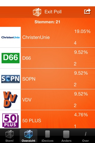 Exit Poll NL screenshot 3