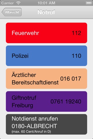 Notruf-ALBRECHT screenshot 2