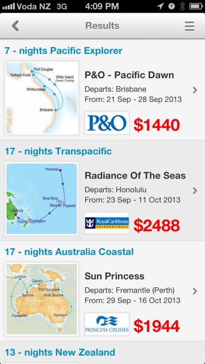 Cruise Sale Finder (NZ)