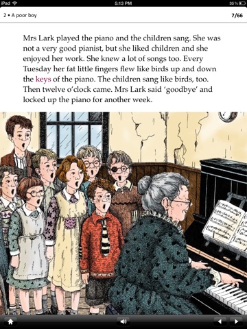 The Piano: Oxford Bookworms Stage 2 Reader (for iPad) screenshot 2