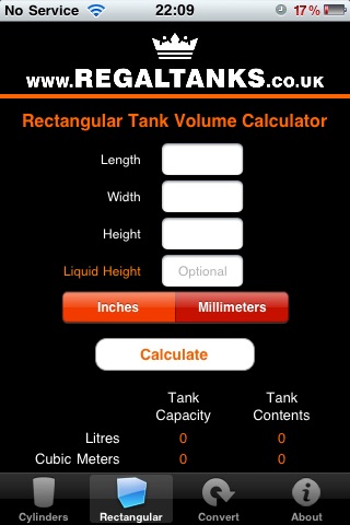 Tank Calc screenshot 2