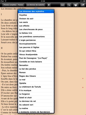 Rimbaud: Poésies complètes for iPad screenshot 2