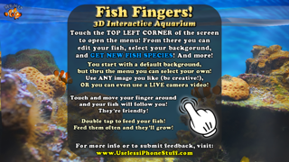 Fish Fingers 3D Interactive Aquarium FREE Screenshot 4