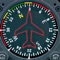 Displays a photorealistic aircraft style heading indicator on your device