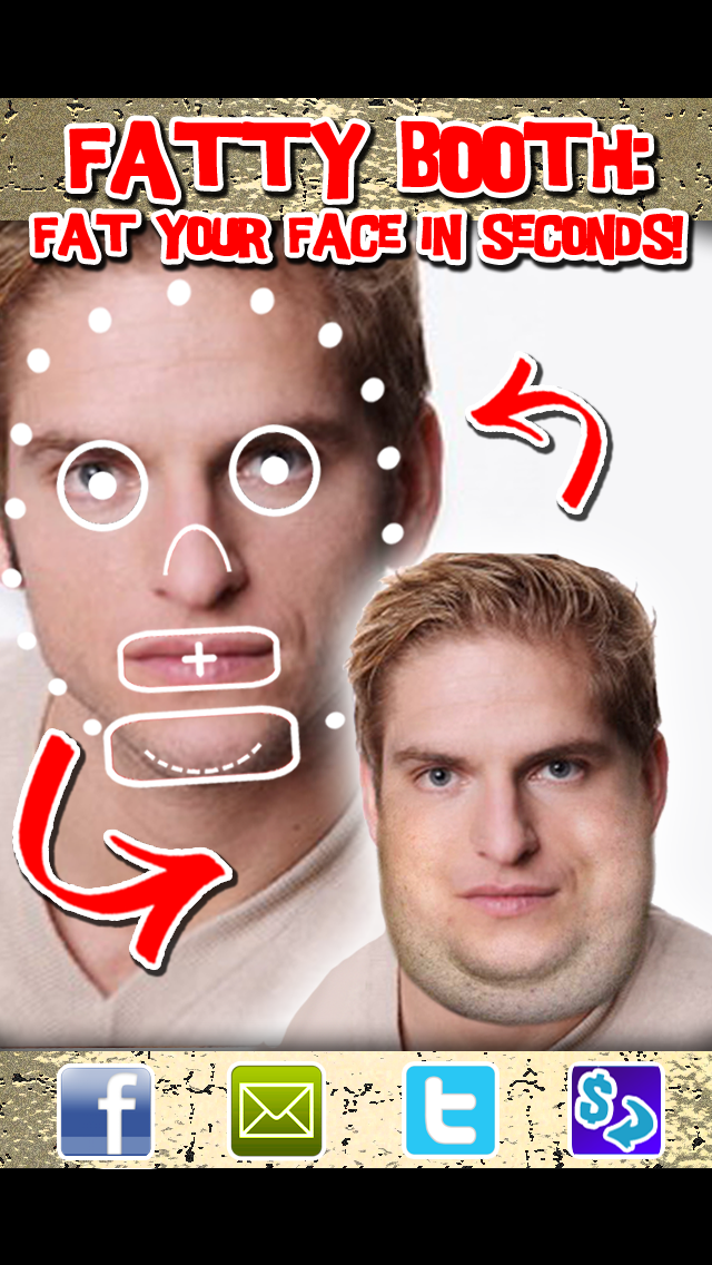 How to cancel & delete Fatty Booth: Fat your face in seconds! from iphone & ipad 1