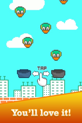 Tiny Fall-Out Bird Smash-y - Catch The End Of A Flappy Falling Squishy Chick screenshot 2