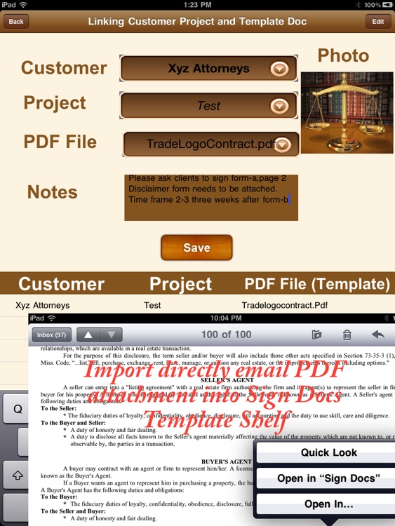 Sign Docs - Best Digital Signature & Business Document Manager App for iPad